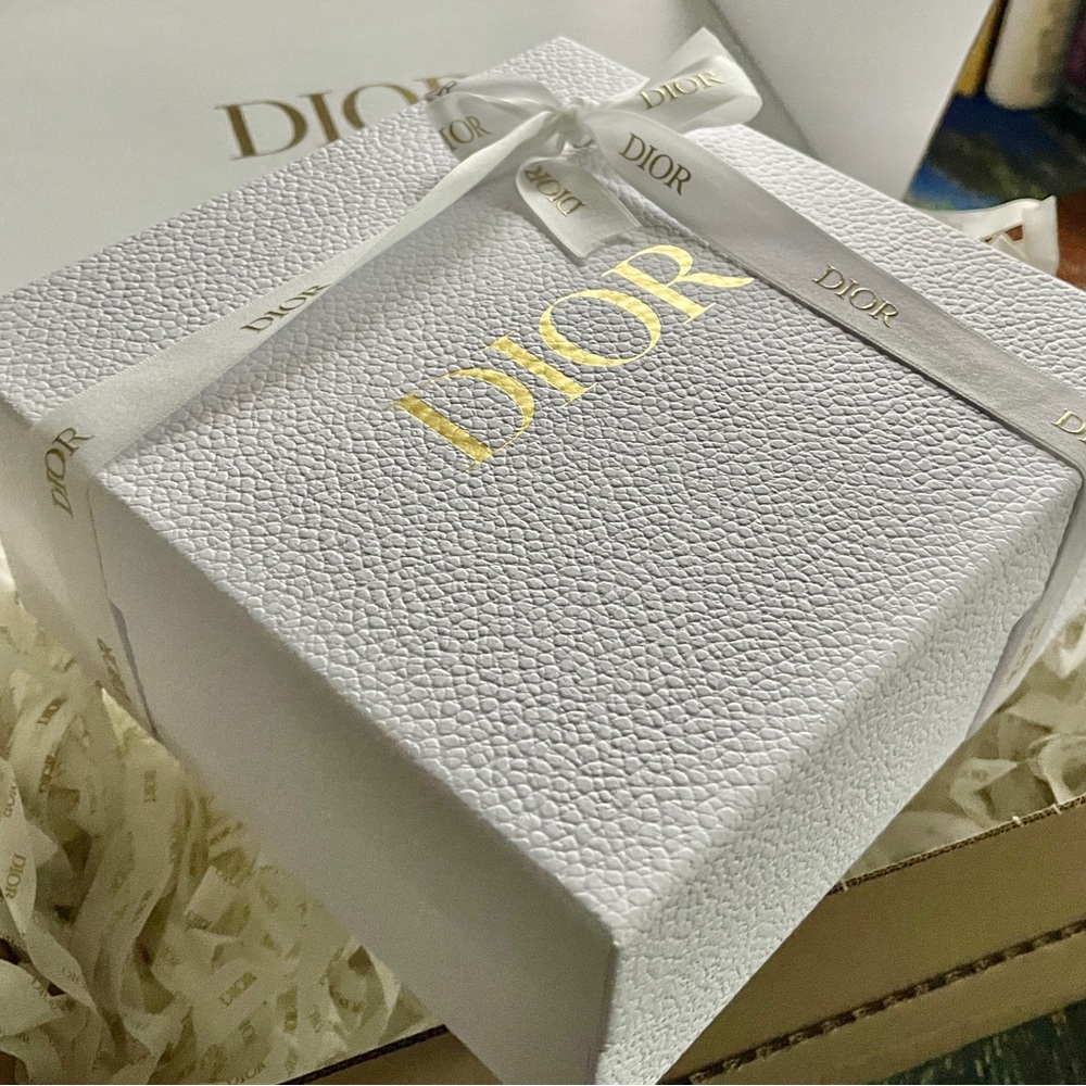 Dior Long Zip-around Monogram Wallet Canvas/Leather Piping & PebbledDior GiftBox - Picture 11 of 15